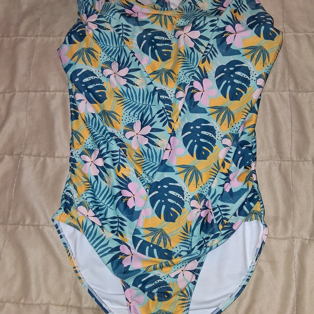 Tropical Floral One Piece Swimsuit